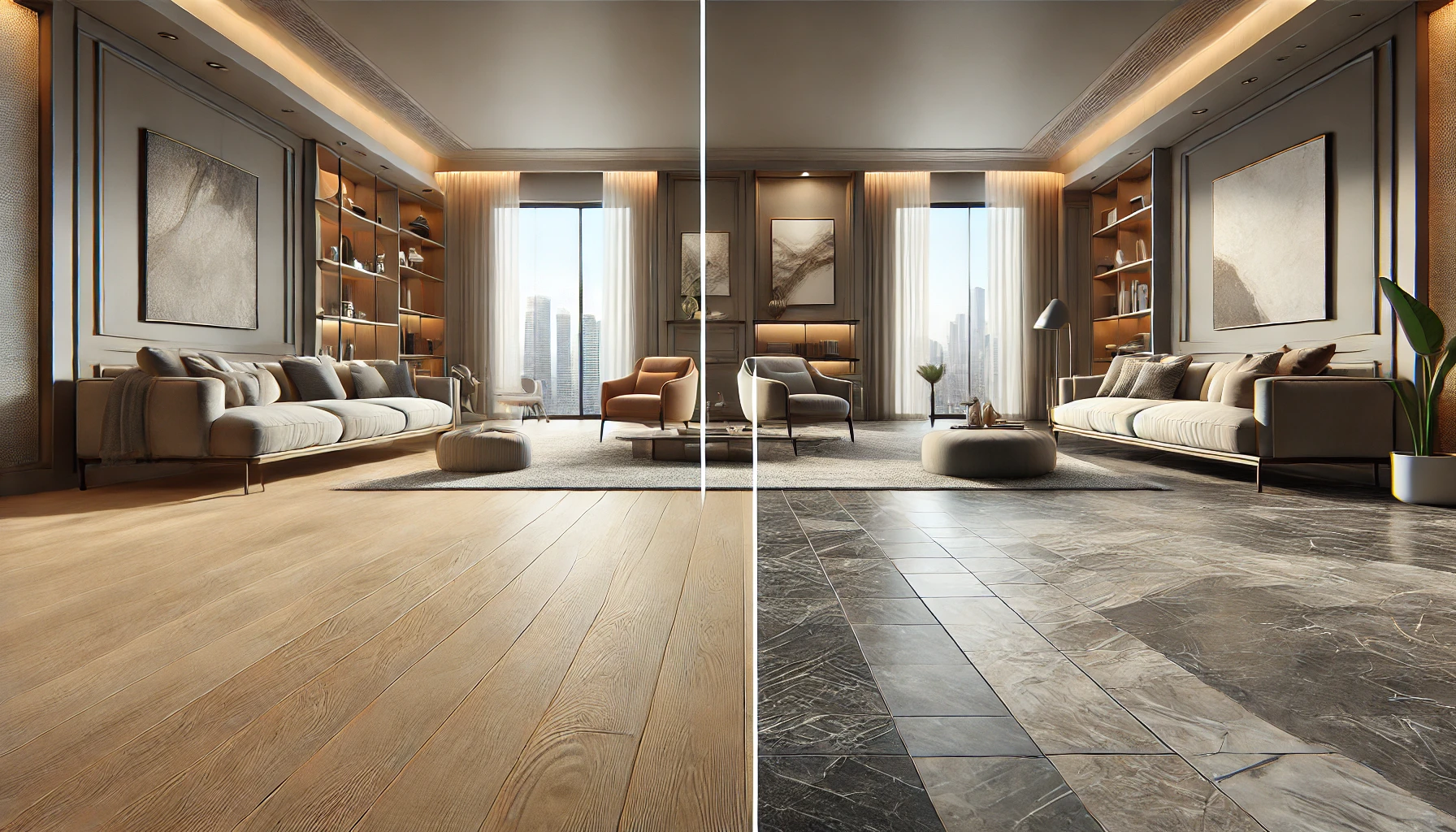 Read more about the article Luxury Vinyl Tile Flooring vs Ceramic Tile: A Comprehensive Comparison for 2024